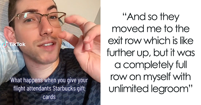 This Guy Decides To Check The “Hack” Of Handing The Cabin Crew Small Gifts For A Better Seat, Is Highly Surprised When The Trick Works