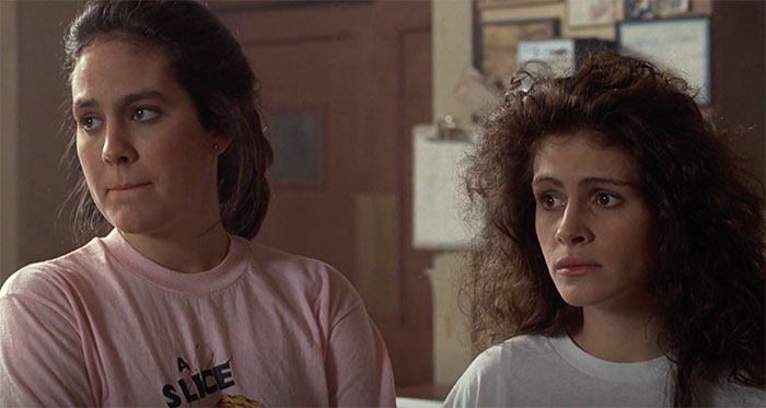 Mystic Pizza characters watching