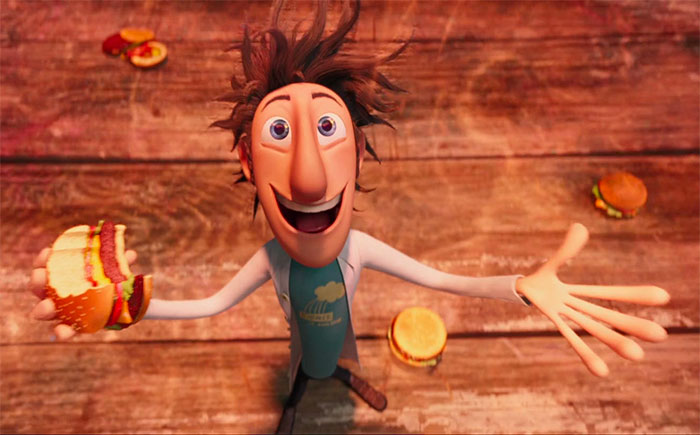 Cloudy With A Chance Of Meatballs flint smiling