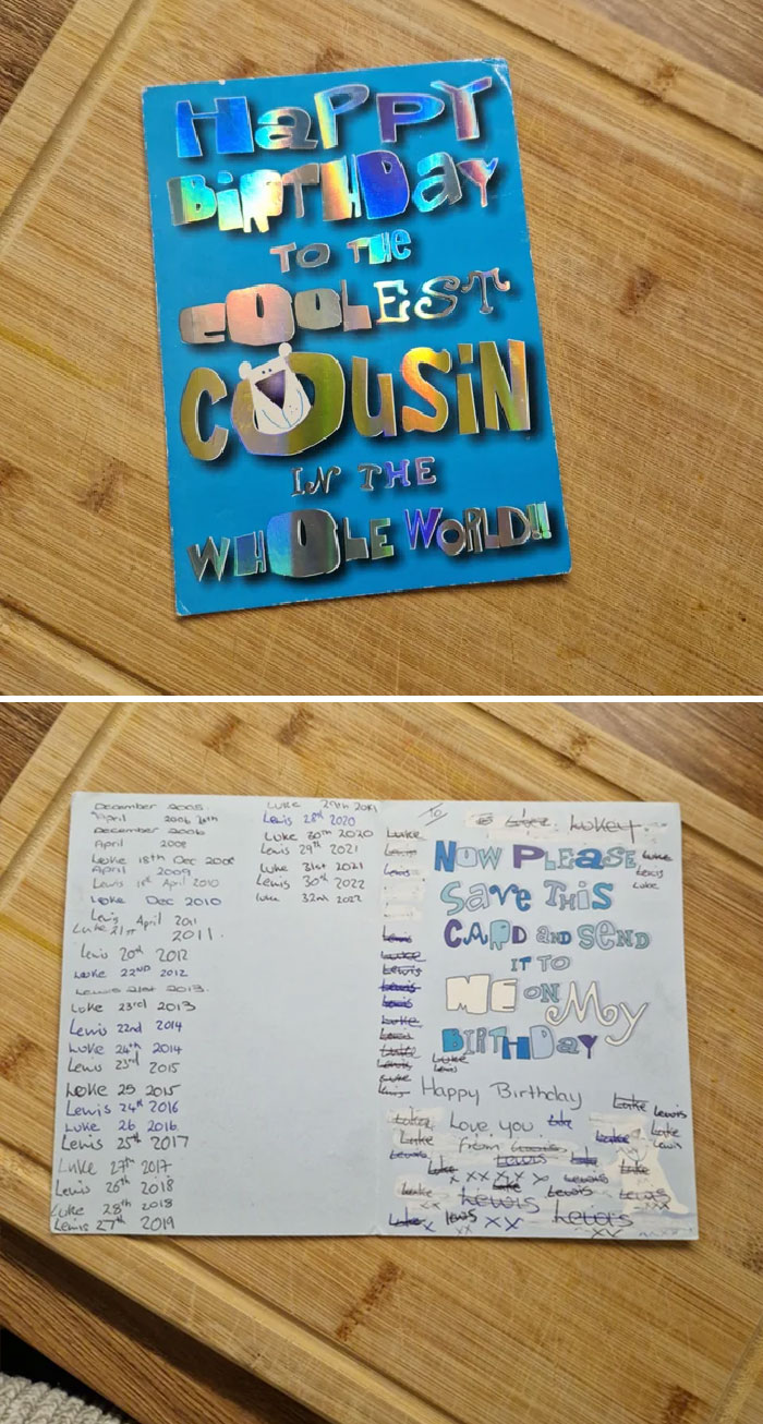 We Have Sent The Same Card For Nearly 20 Years