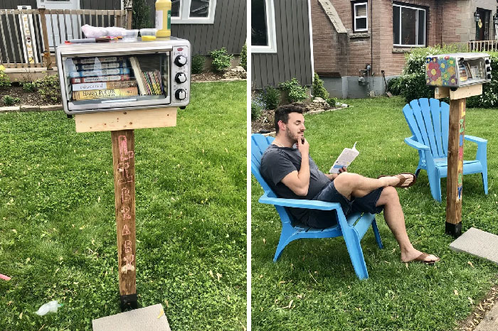 I Didn’t Want To Spend $300 On A Little Library, So We Made Our Own For $40