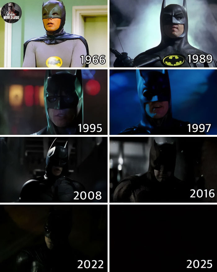 Evolution Of Batman (Colorized)