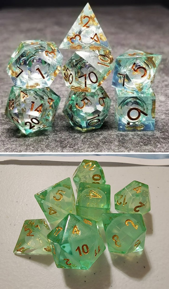 What I Ordered vs. What I Got - I Ordered Six Sets Of This Garbage For My D&D Friends