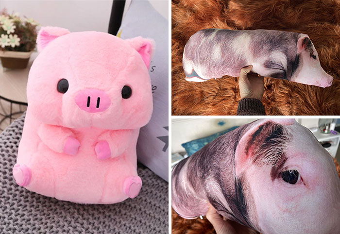 Ordered A Cute Pink Pig Kawaii Cushion Plush. But The One I Received Is All Hairy And Weird
