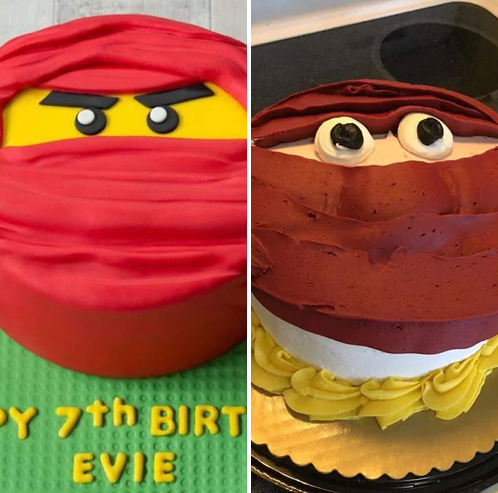Ordered The Cake On The Right, For The Cake On The Left
