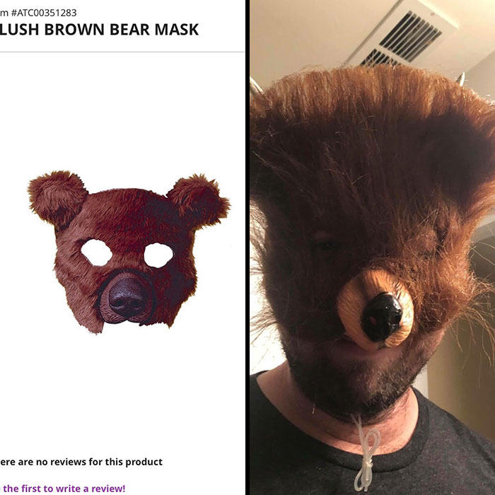 The Bear Mask My Friend Ordered vs. The Nightmare Fuel He Received