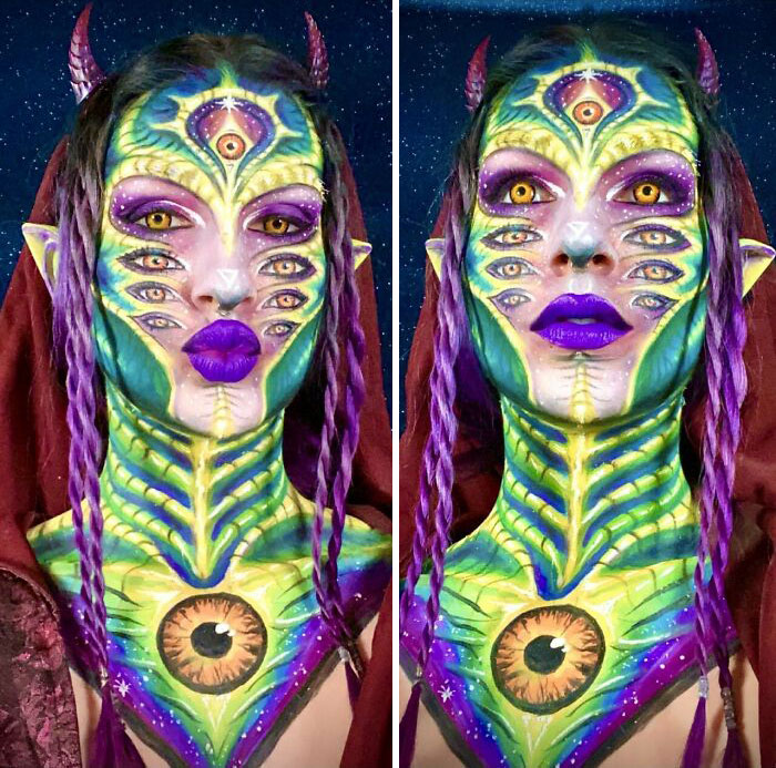 Alien Goddess, Me (Draegonqueen), Face Paint
