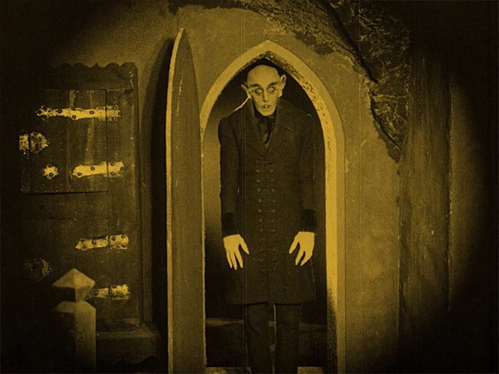 Graf Orlok standing in the doorway 