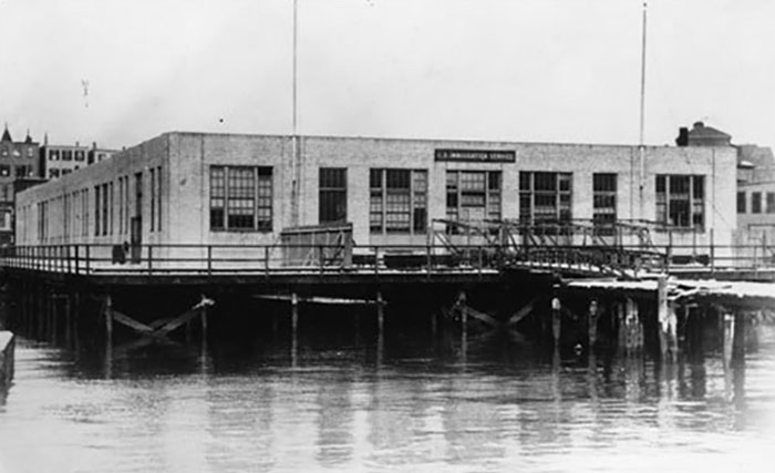 A Waterfront View Of The Immigration Station 1922