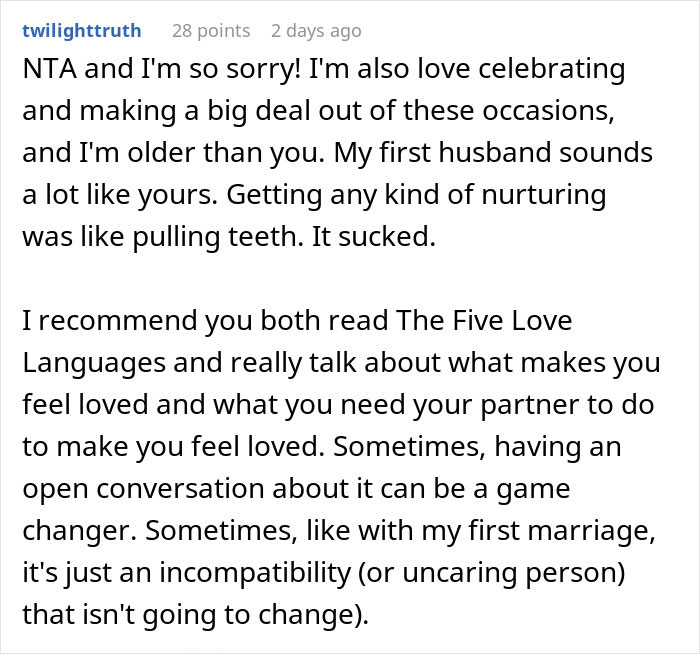 “Am I A Jerk For Telling My Husband He Ruined My Birthday… Again?” “Am I A Jerk For Telling My Husband He Ruined My Birthday… Again?”