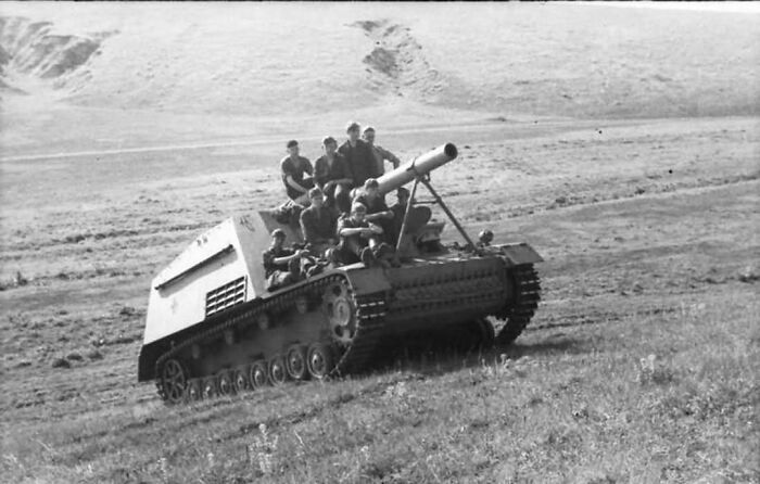 Pictured Above Is A German Hummel Spg On The Eastern Front During 1943