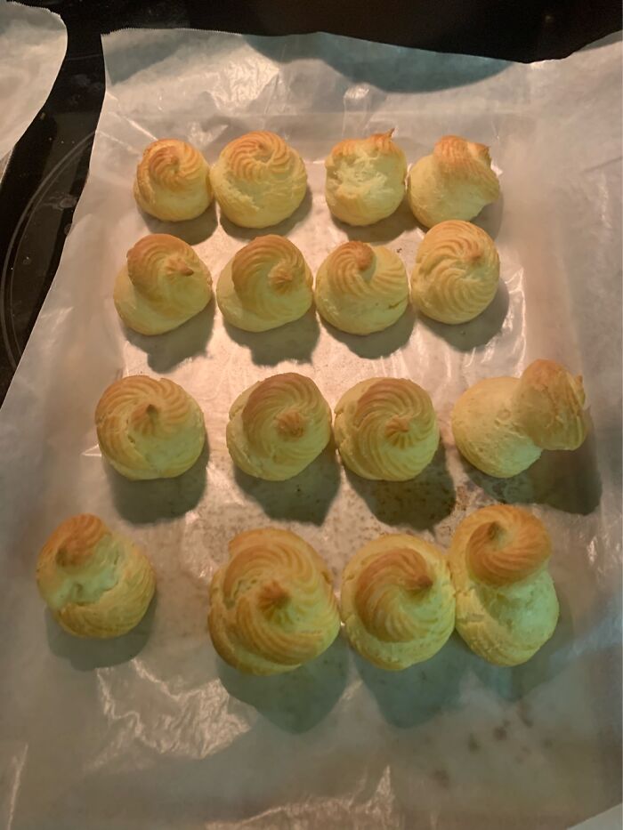 It’s Not Much, But My Cream Puffs! I Had Just Learned How To Make Pate E Choux (Baking Major)