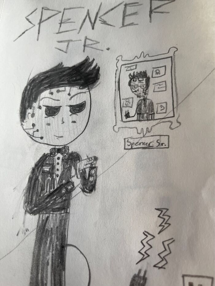 2nd Post, This Is Spencer Jr., A Character I Made, And His Dad (They’re Robots)