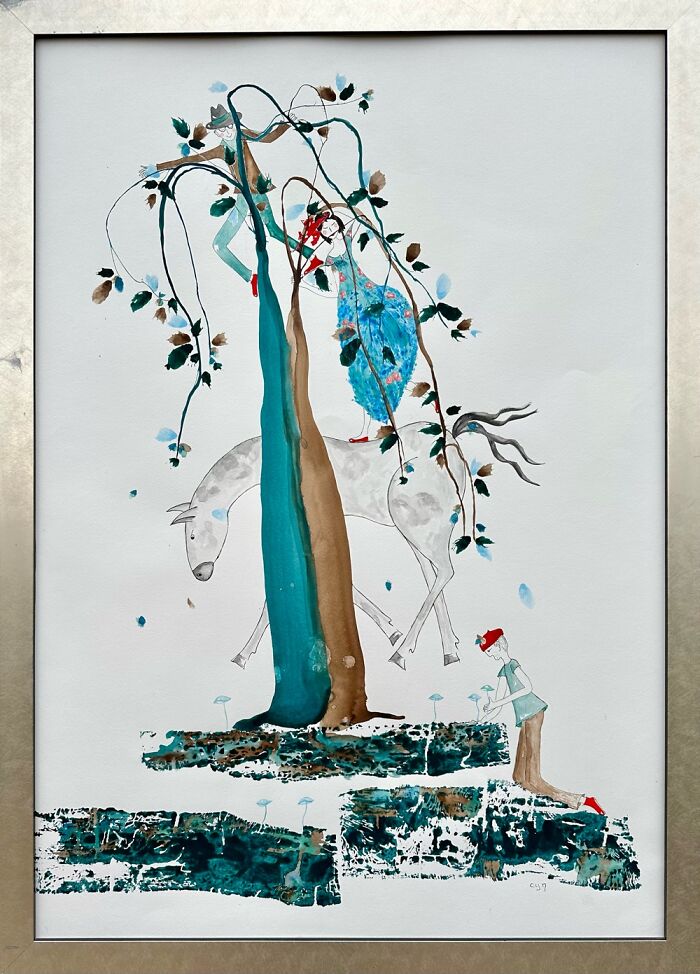 Watercolour 70x100cm