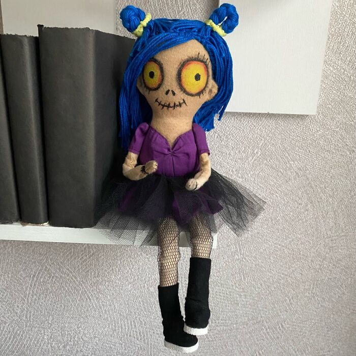 Creepy Cute Doll . Halloween Shelf Decor