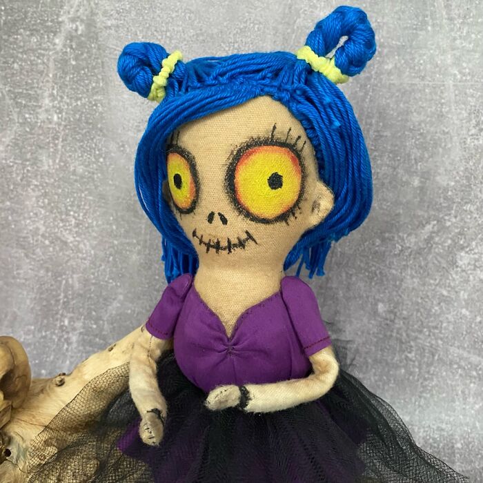 Creepy Cute Doll . Halloween Shelf Decor Creepy Cute Doll . Halloween Shelf Decor
