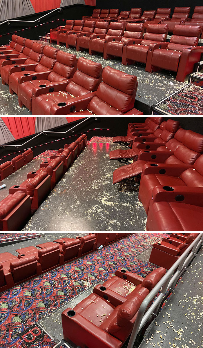 A Group Of Teenagers Came In Just To Trash The Theater