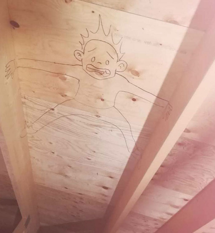 My Brother Is A Carpenter And Leaves Small Easter Eggs When He's Working