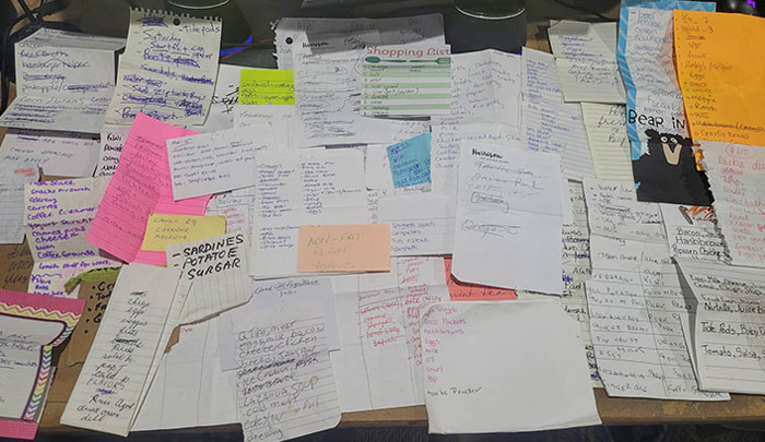 My Collection Of Shopping Lists I've Found Over A Few Years From Working At A Grocery Store
