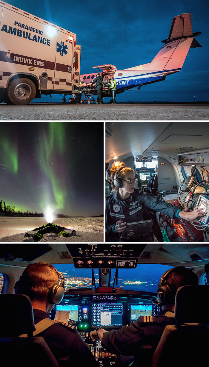 Fotos que he tomado mientras trabajaba como paramédico de vuelo en el Ártico canadiense