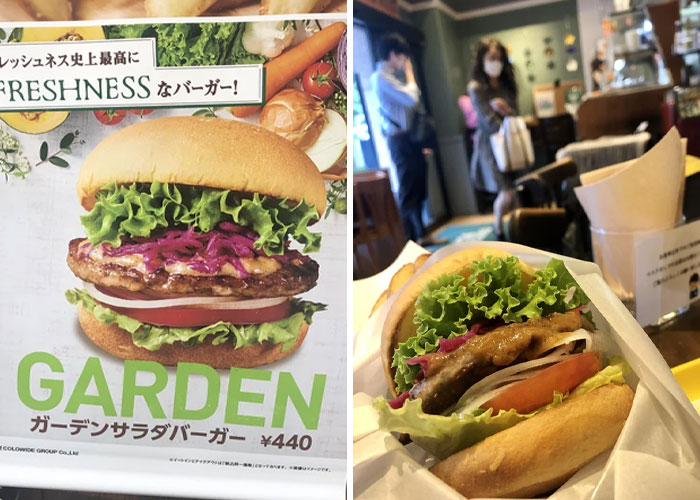 Una hamburguesa de Freshness en Japón 