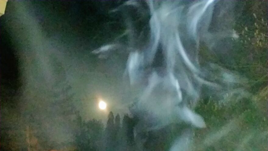Moon Shot. With Accidental Smoke Screen