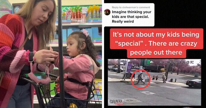 Woman Shares The Important Reasons Why She Keeps Her Daughter On A Leash In Supermarkets