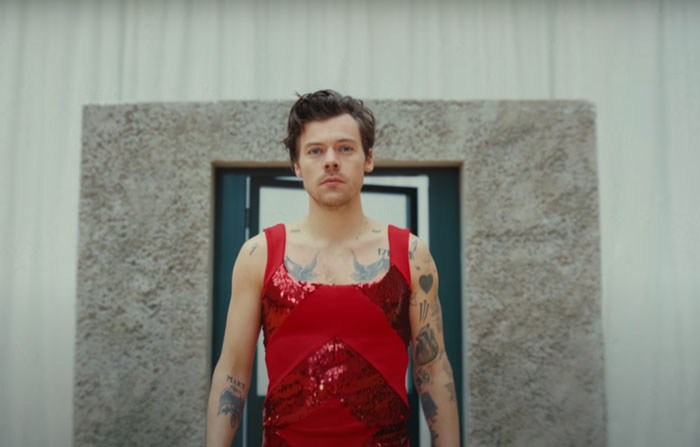 Screen photo from Harry Styles official music video
