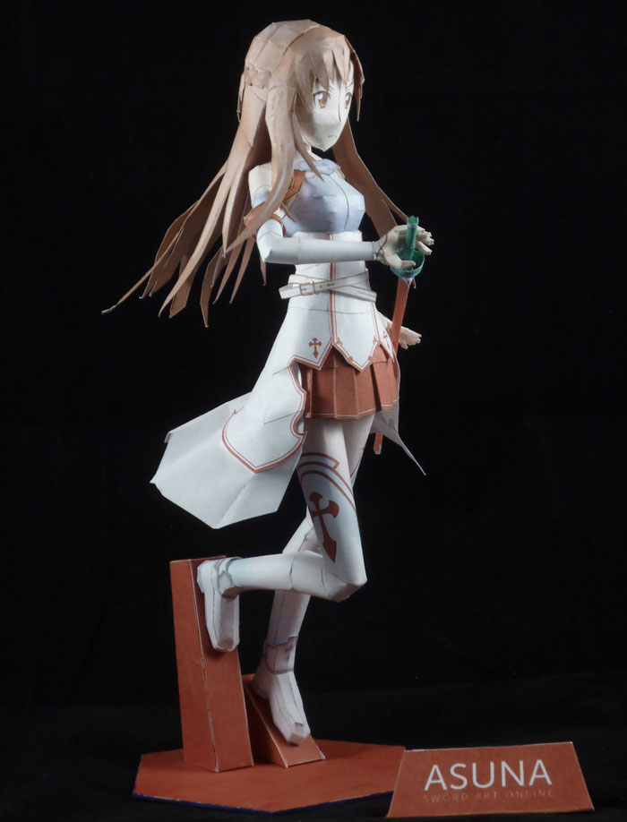 Asuna made out of a paper