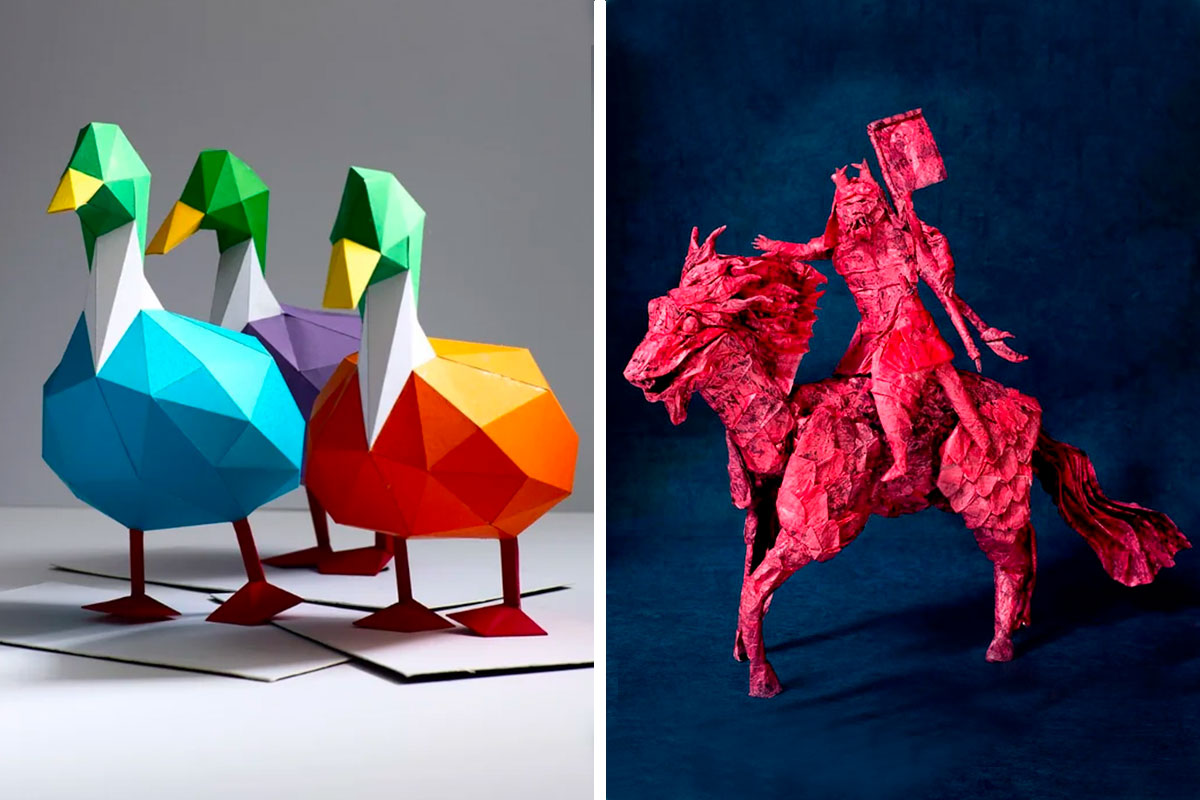 Para seu paper duck  Paper animals, Paper toys template, Paper