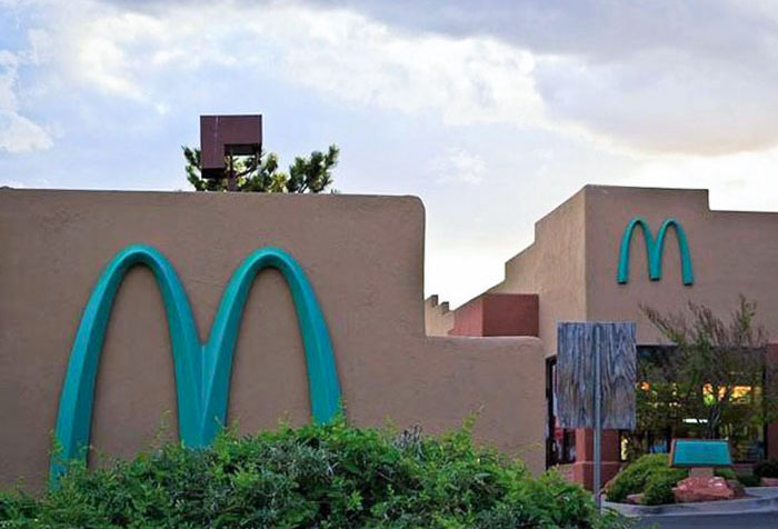 Blue McDonald's Sign In Sedona, AZ