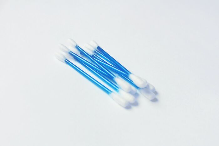 Some Q-Tips Scattered On Table 