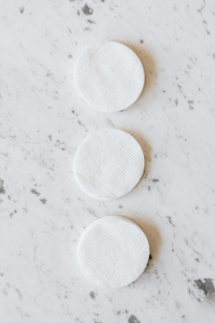 Cotton Pads On Table 