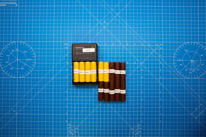 Rechargeable Batteries On A Drawing 