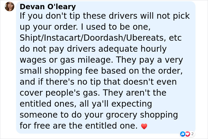 Instacart Driver Urges Other Drivers To Skip Orders That Don’t Tip, And The Internet Has Thoughts