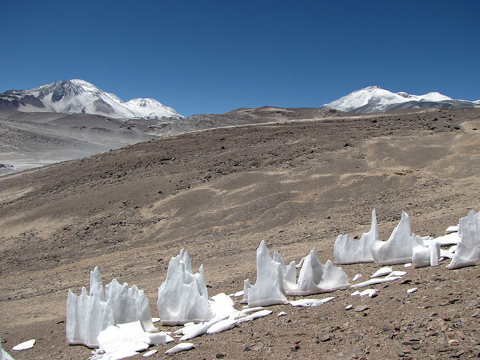 Ice Penitentes, South America