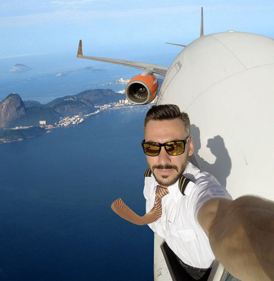 Mid Flight Selfie I Took In Greece