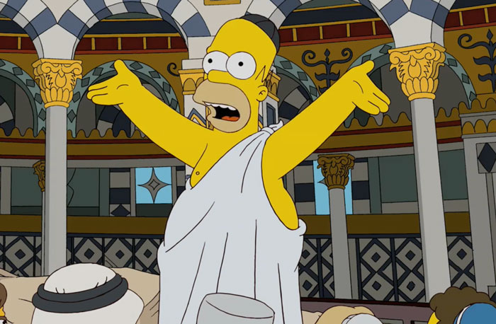 Homer giving a speech 