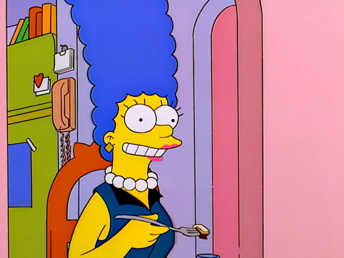 Marge smiling 