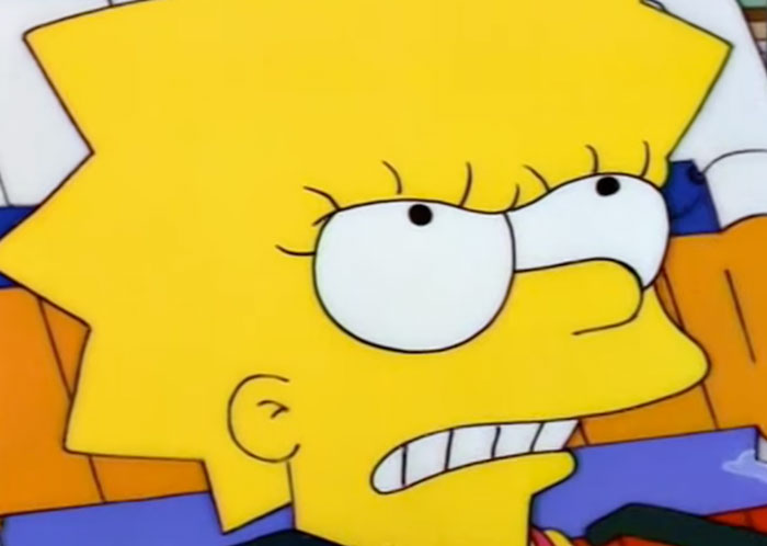 Lisa is angry 