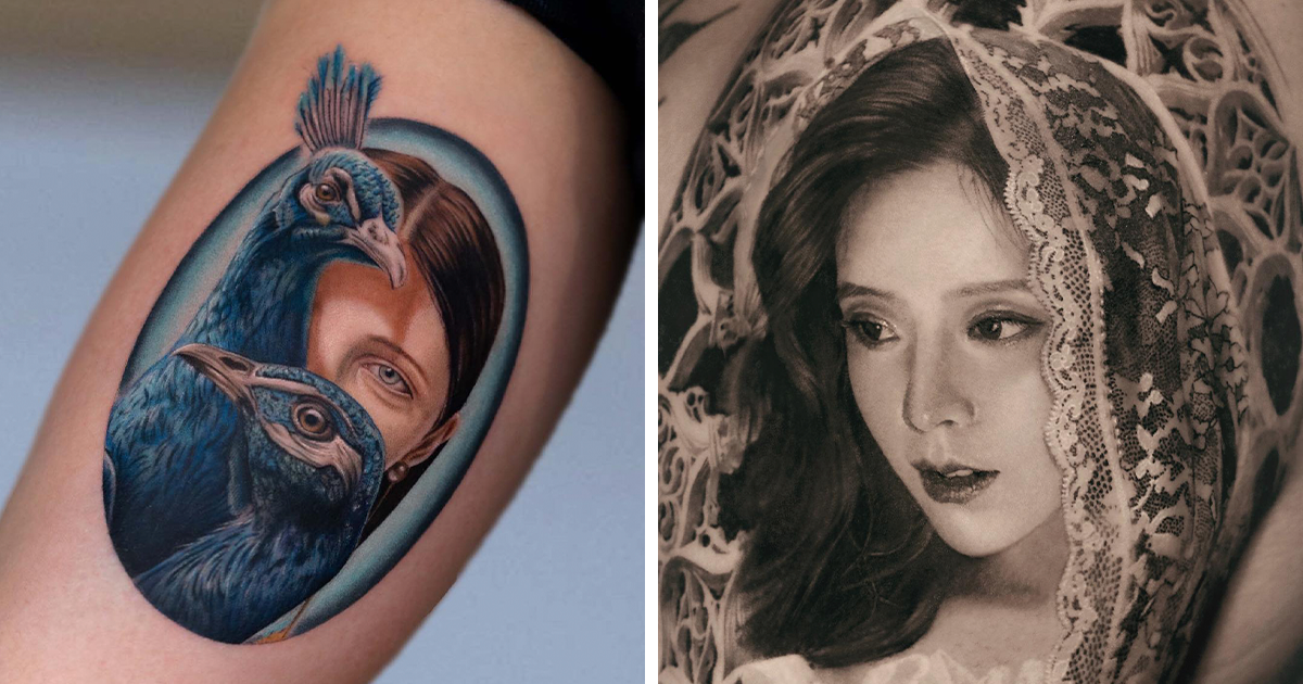 The Incredible Photo-Realistic Portrait Tattoos of Oleg Shepelenko » Design  You Trust