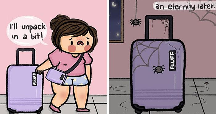 Artist Illustrates All The Struggles She Runs Into In Her Daily Life In Fun And Quirky Comics (35 New Pics)