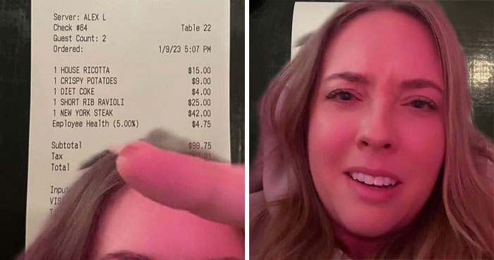 Woman Notices An “Employee Health” Charge On Her Bill, Learns She’s Paying For Staff’s Healthcare And Is Majorly Confused