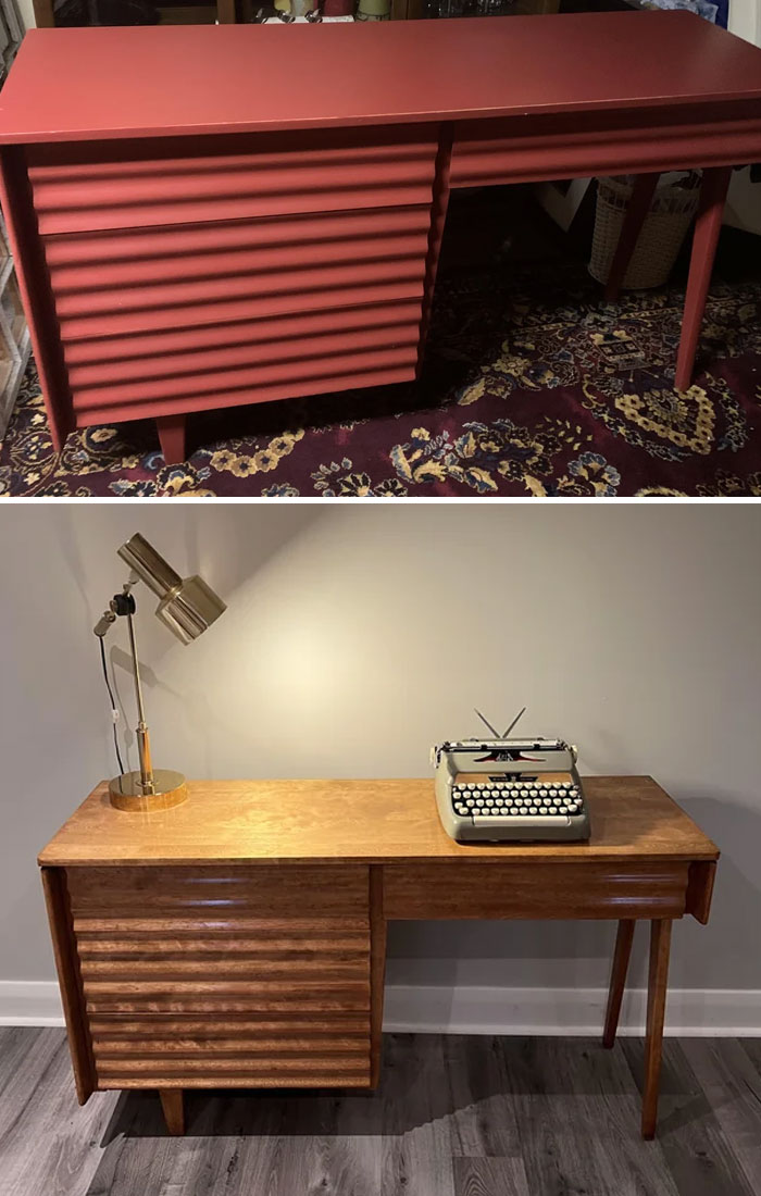 Mi tío arregló este escritorio que aquí identificaron como una pieza de Jan Kuypers. Creo que se ve bastante bien