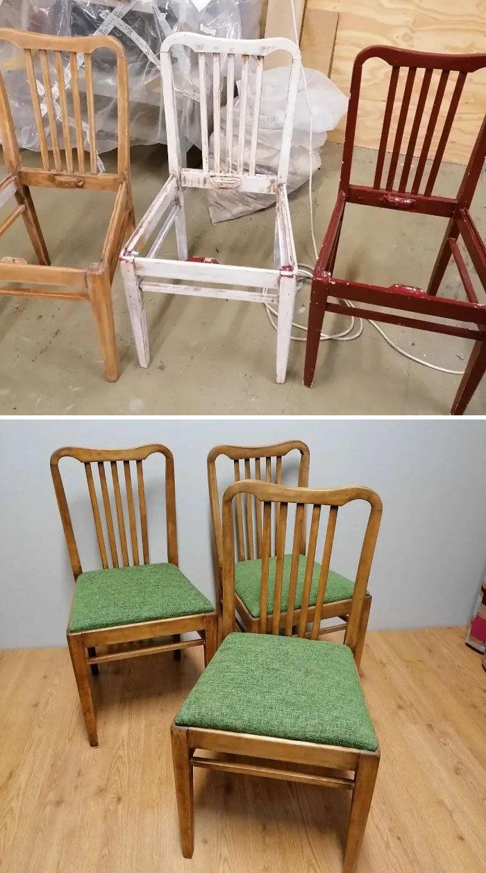 Six Asko Chairs From The 1940's Has Gone Through Major Renovation