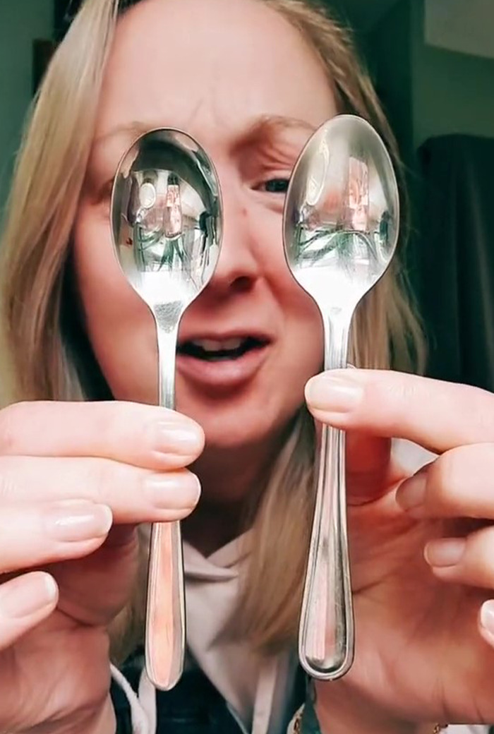 A woman asked people which of these two spoons to choose, sparking a heated debate online.