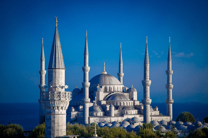 Massive white landmark in Istanbul 