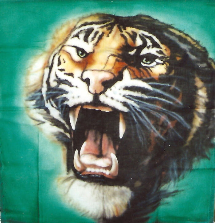 Airbrush On A Handkerchief