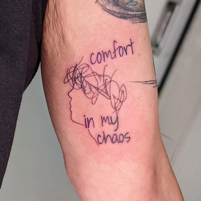 "Comfort In My Chaos" Tattoo