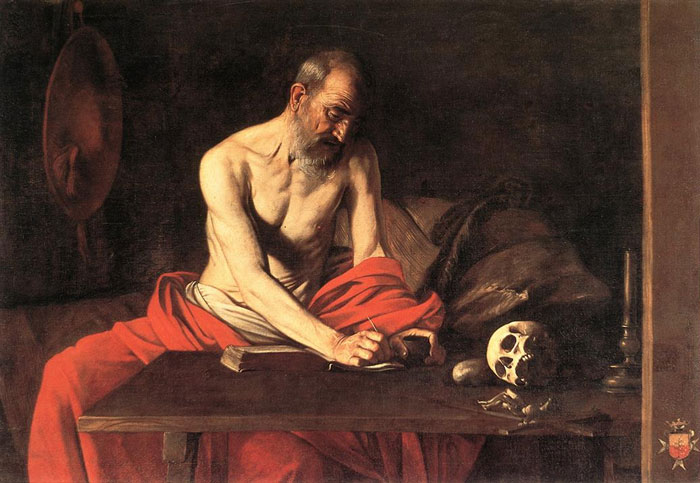 Saint Jerome Writing By Caravaggio